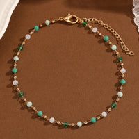 Bohemian Women's Anklets Beads Stone Anklet Summer Beach Anklets On Foot Ankle Bracelets For Women Leg Chain