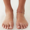 Boho Seashell Beaded Ankle Bracelet Anklet in Solid Copper