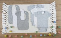 Heather Grey Interlock Bib