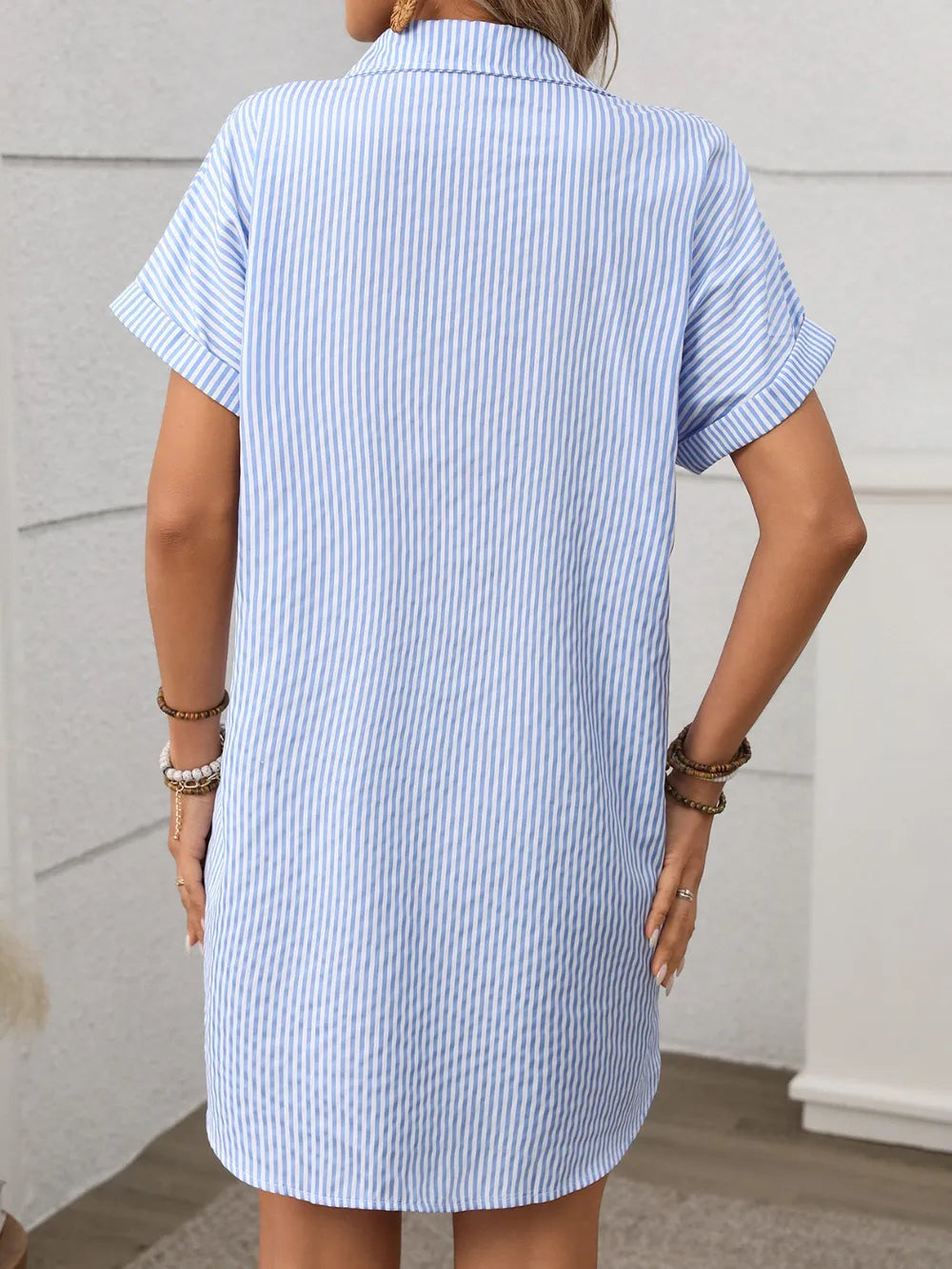 The Willow Button Mini Dress