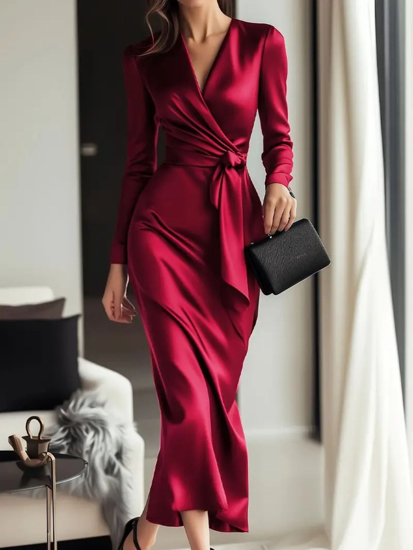 The blush wrap Dress