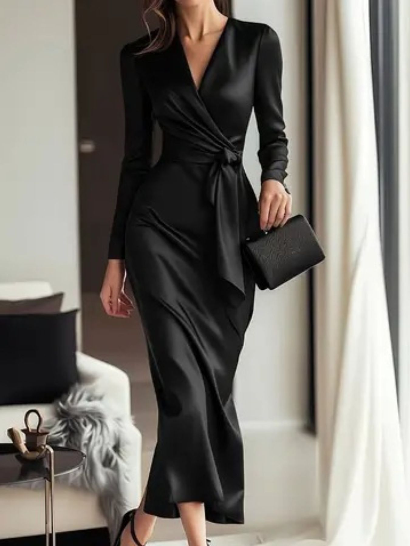The blush wrap Dress