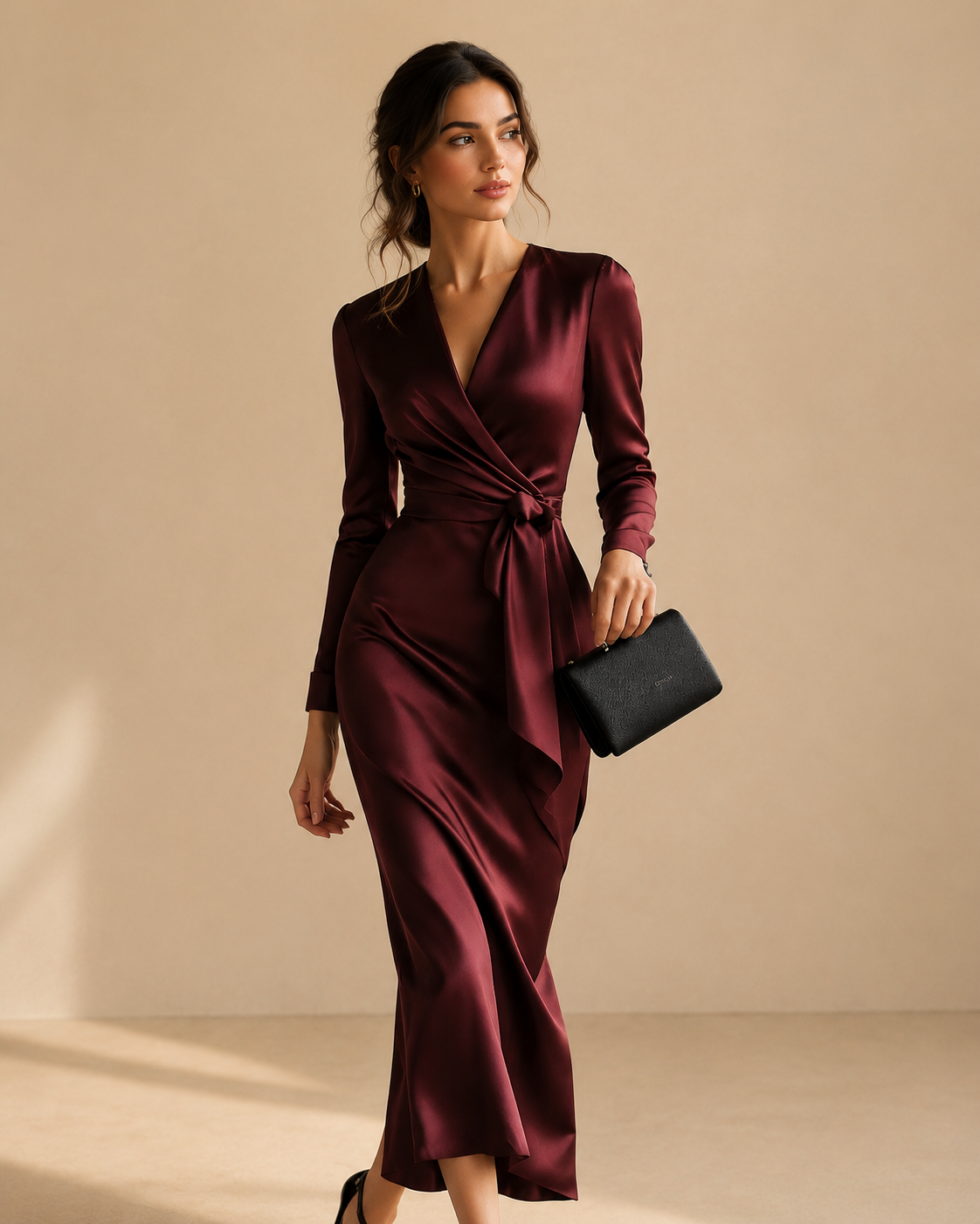 The blush wrap Dress