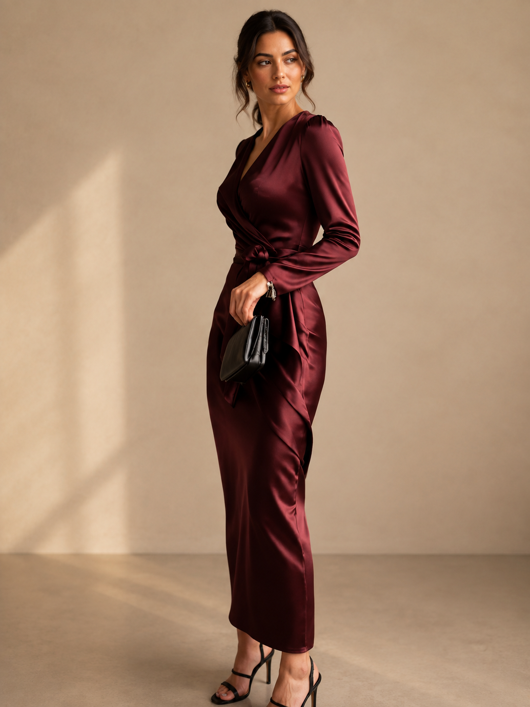The blush wrap Dress