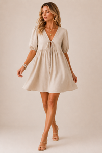 The Linen Mini Dress